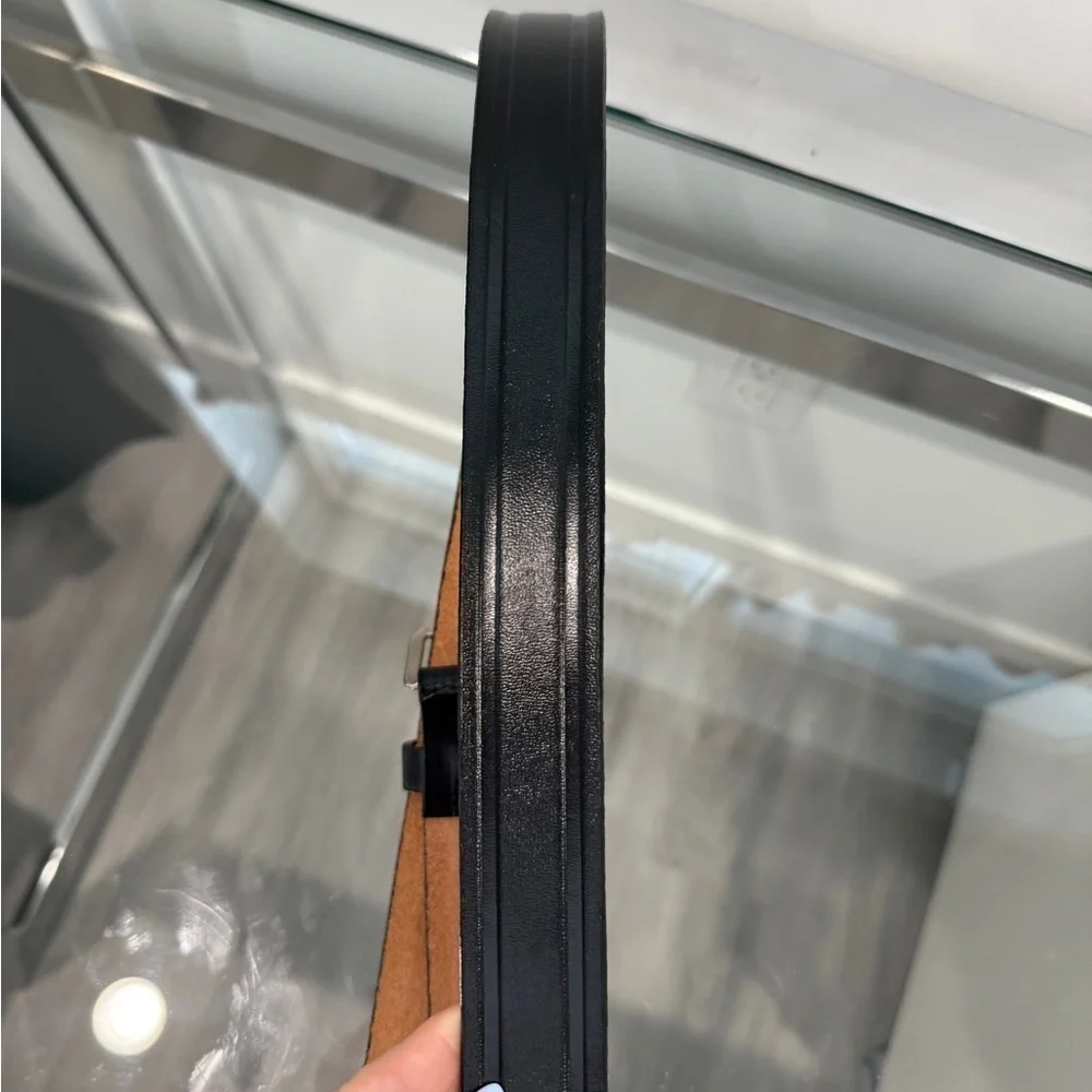 Cowhide Genuine Leather Women’s Black Belt (M)
